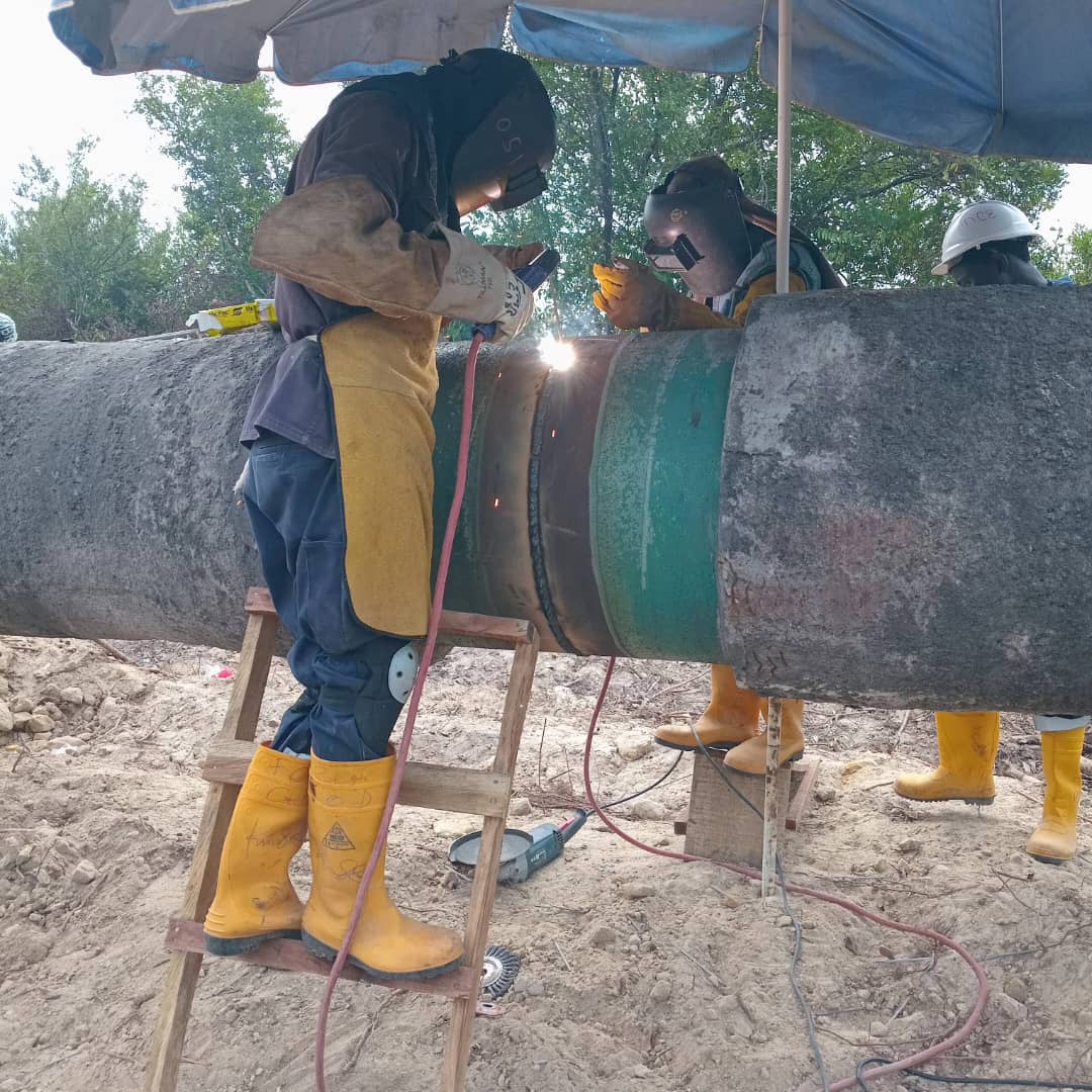 Engineering team at Edstivo Limited working on infrastructure project